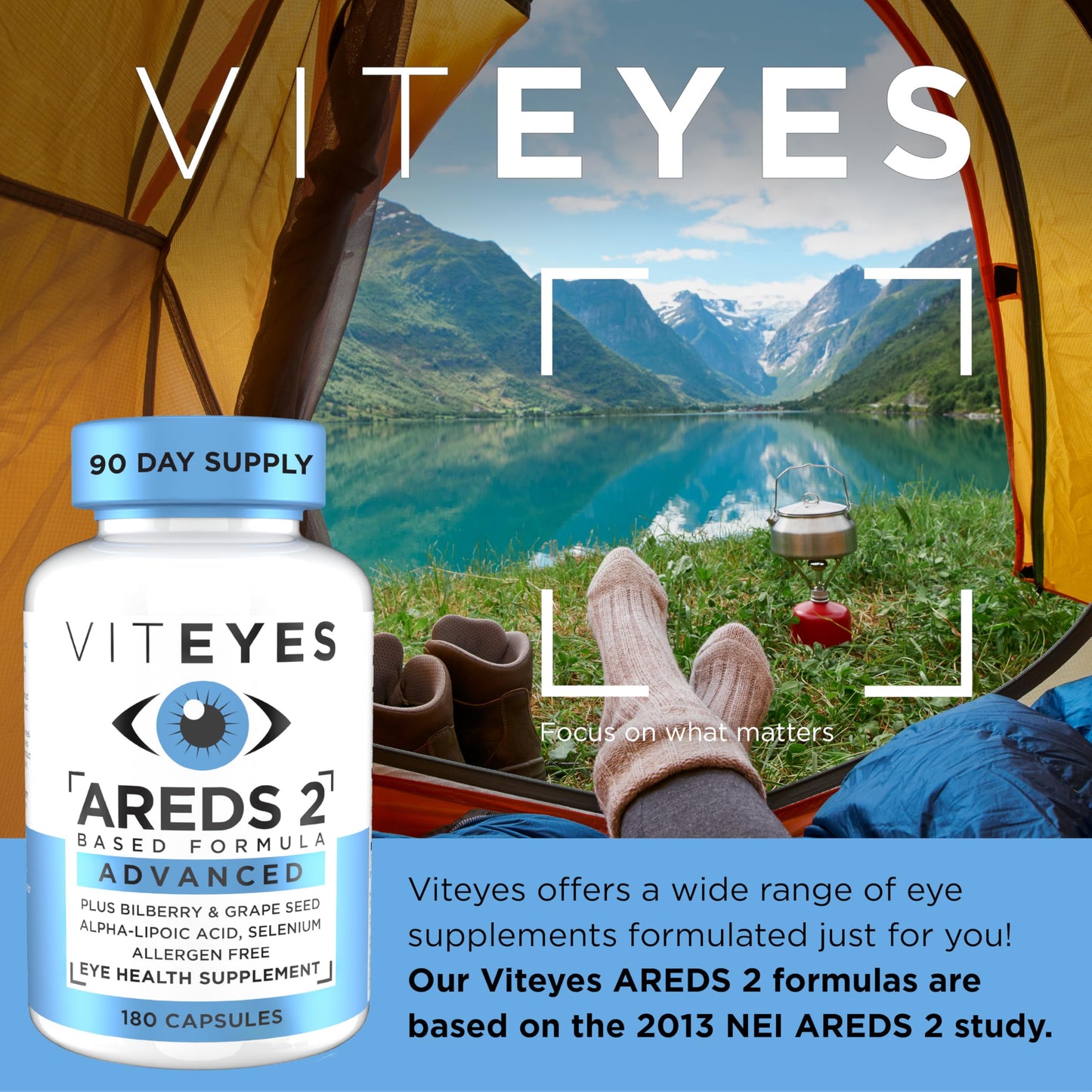Viteyes AREDS 2 Advanced Eye Vitamins Capsules 180 Count