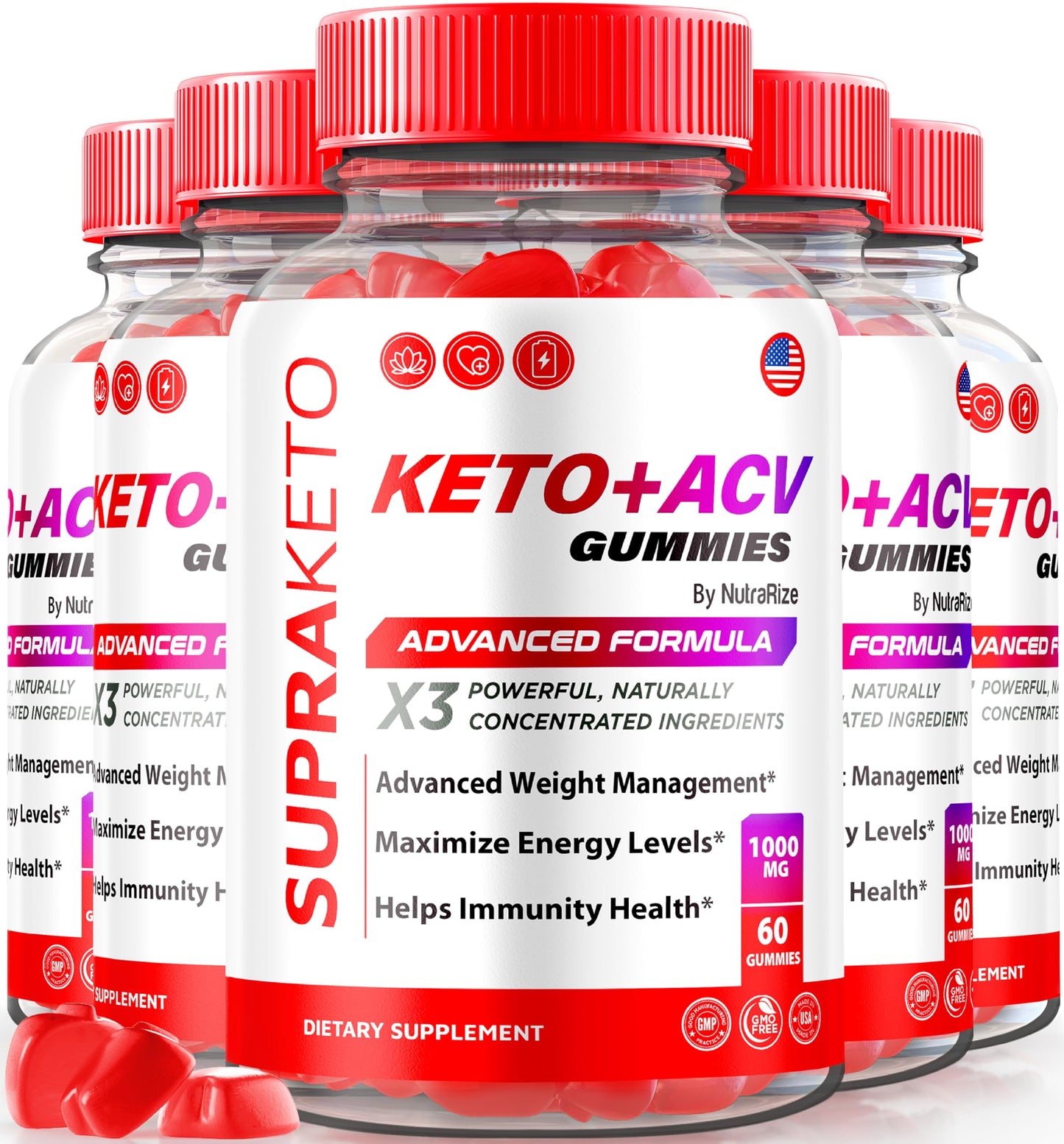NutraRize Supra Keto ACV Gummies 300 Gummies