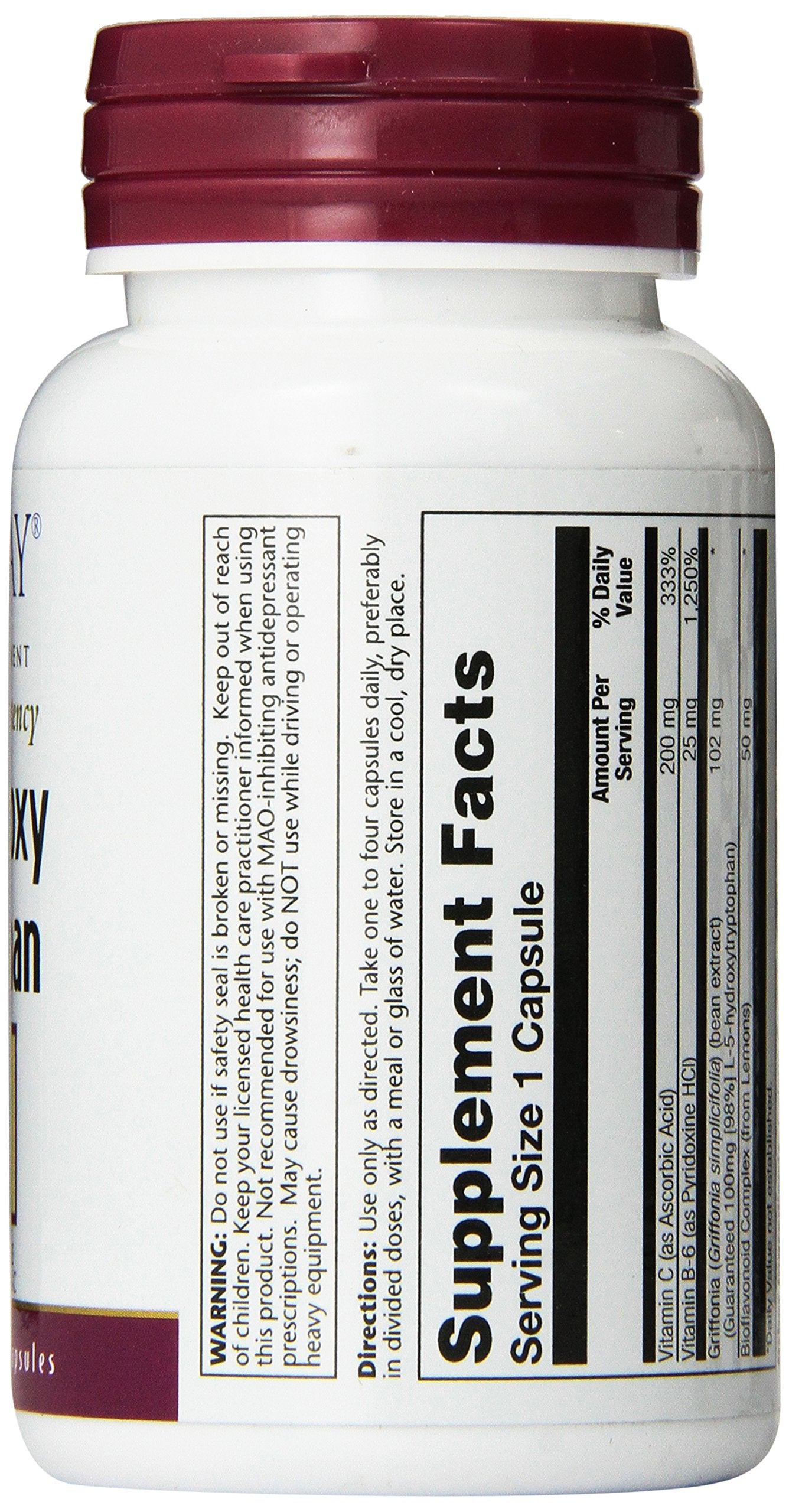 Solaray L-5-HTP with B-6 and C Capsules, 100mg, 60 Count