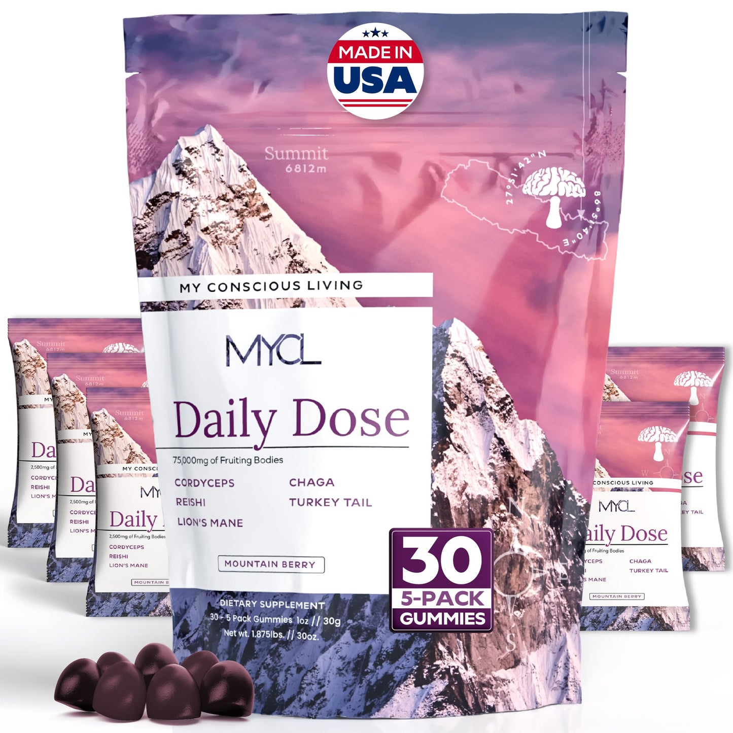 MYCL Adult Multi Vitamin Gummies Chewable 150 Gummies