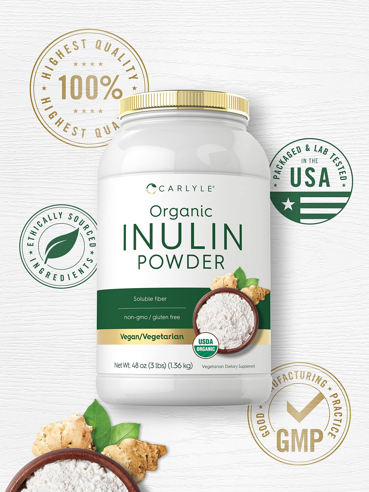 Carlyle Organic Inulin Powder 48 oz