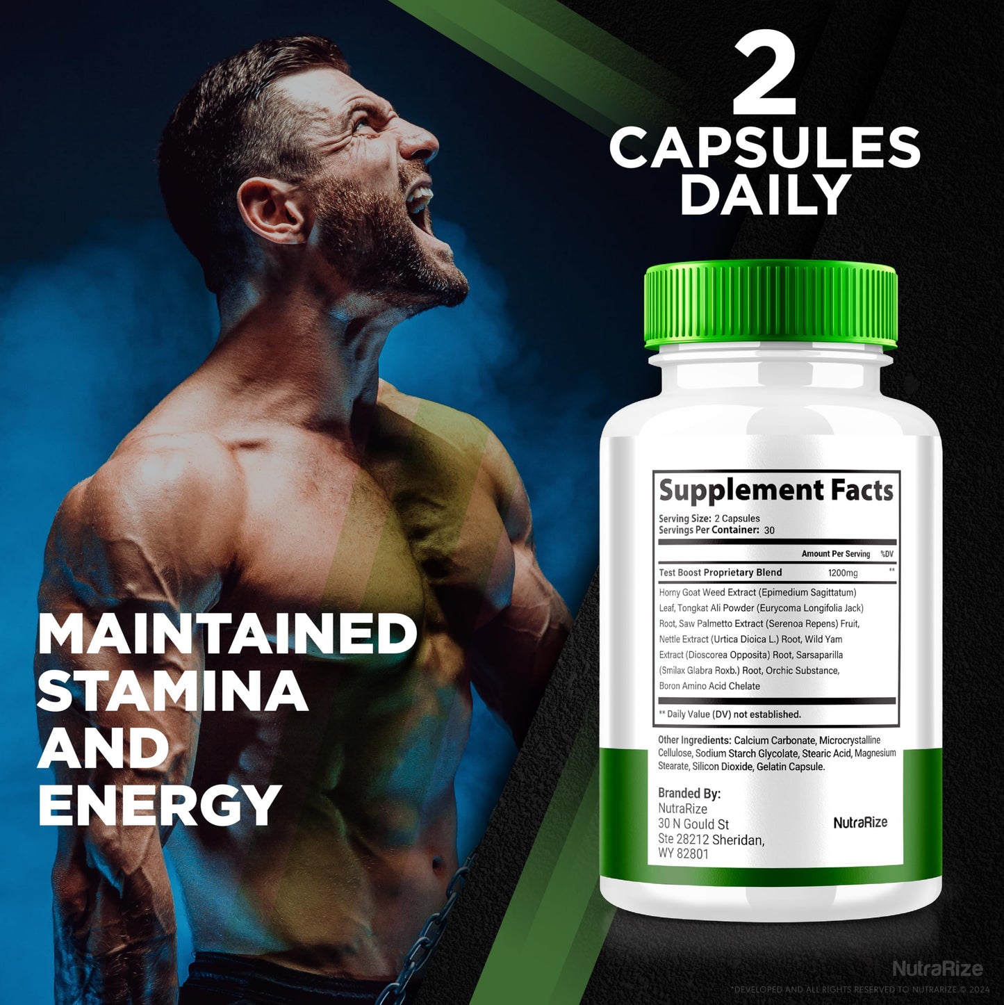 NutraRize Eroboost Supplement for Men Capsule 180 Capsules