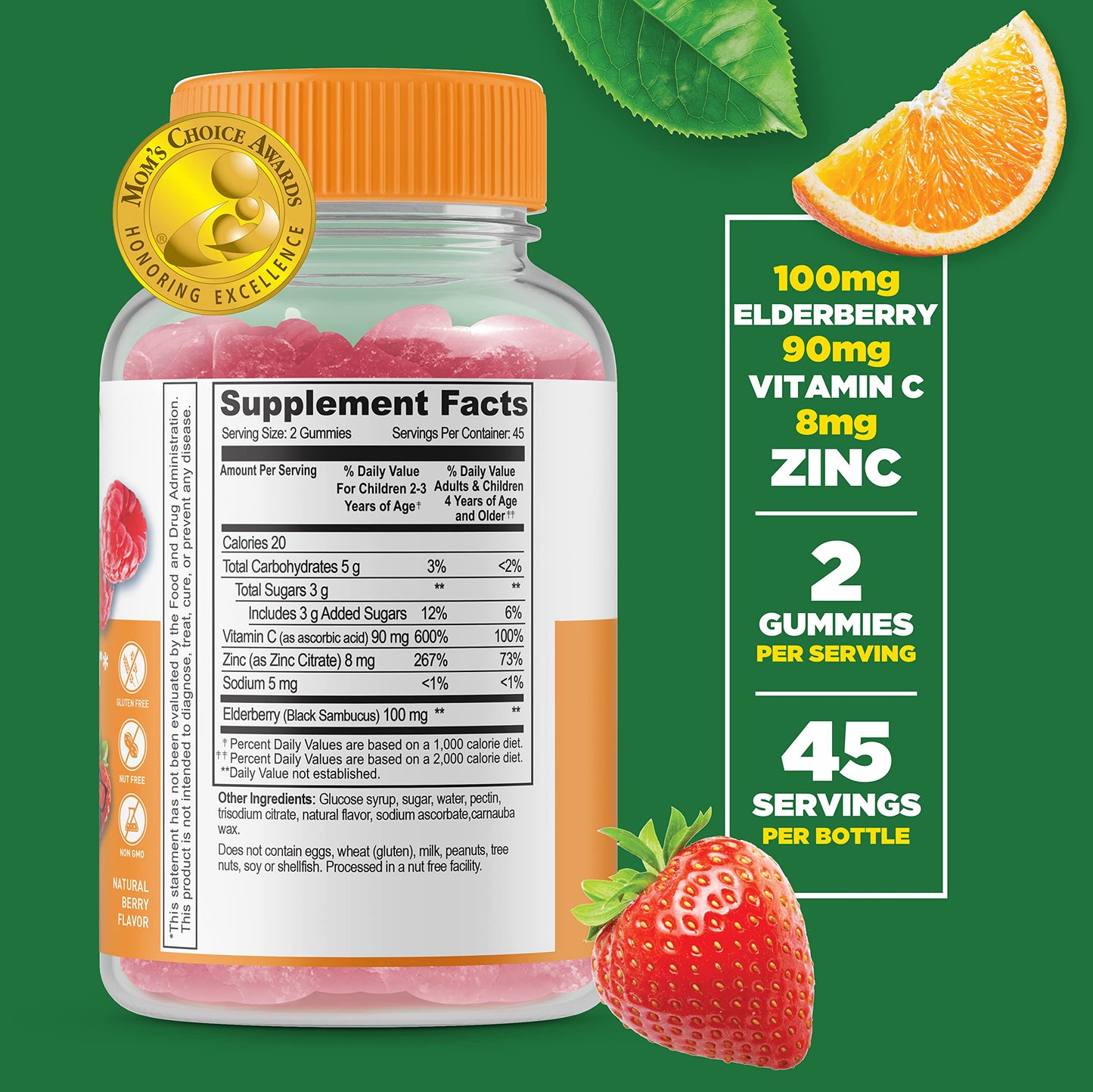 Lifeable Magnesium Kids + Immune Support Chewable, 90
