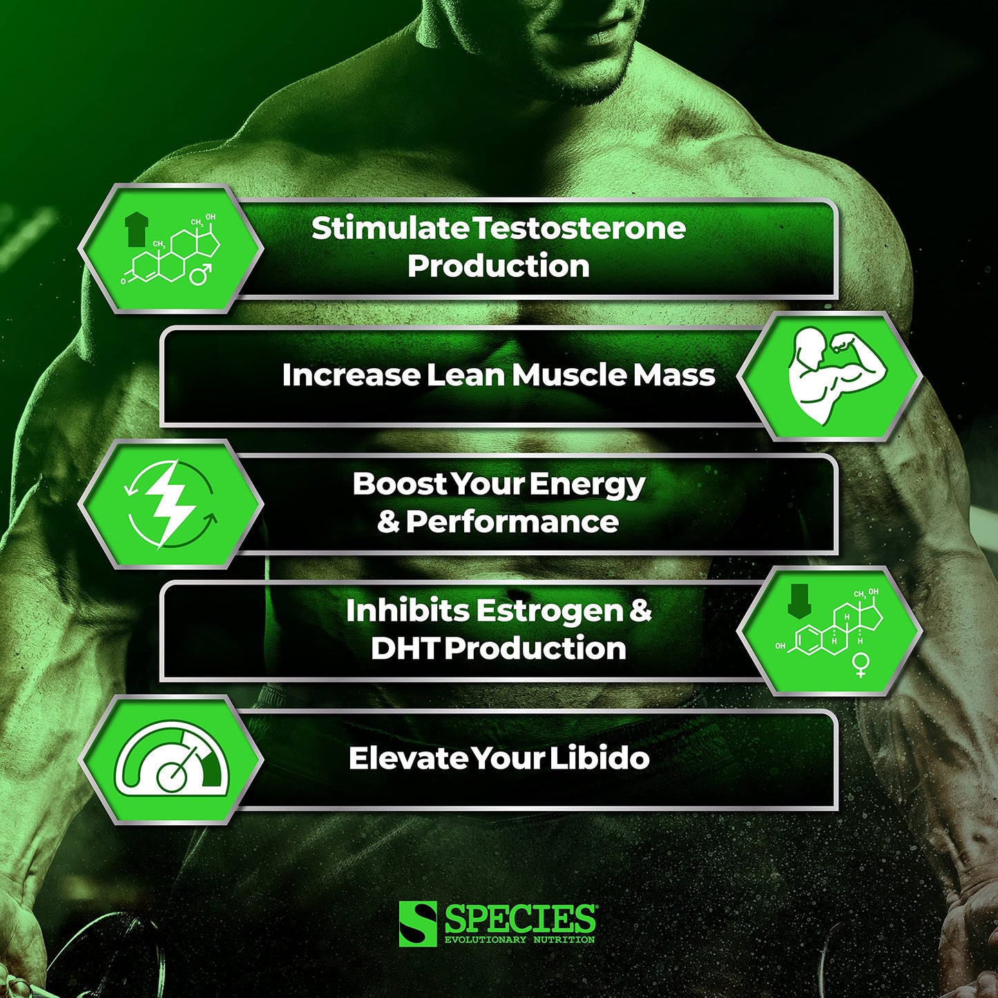 Species Nutrition Testolyze Natural Testosterone Booster Capsule 180 Count
