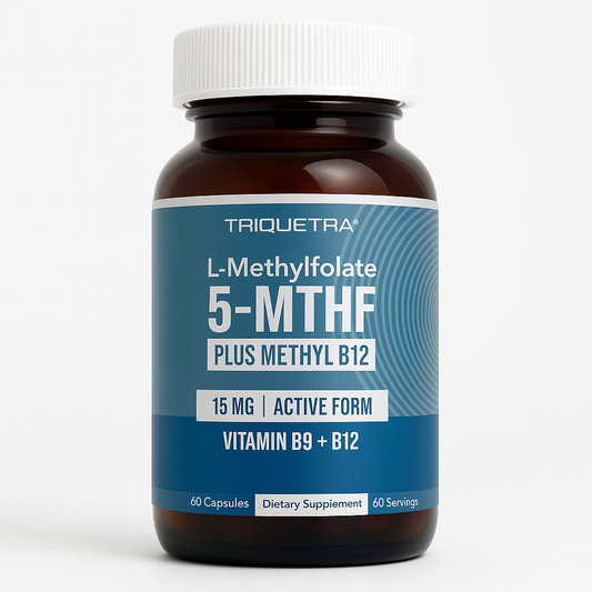 Triquetra Health L Methyl Folate + Methyl B12 Capsule 60 Count