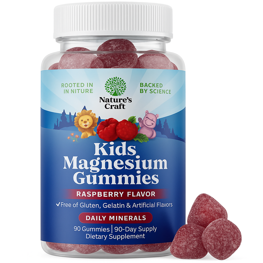 Nature's Craft Kids Magnesium Gummies - 90 Count