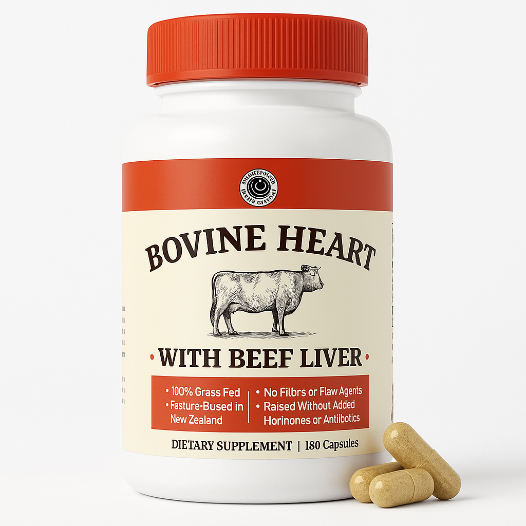 Left Coast Performance Beef Heart with Liver Capsule, 180 Count