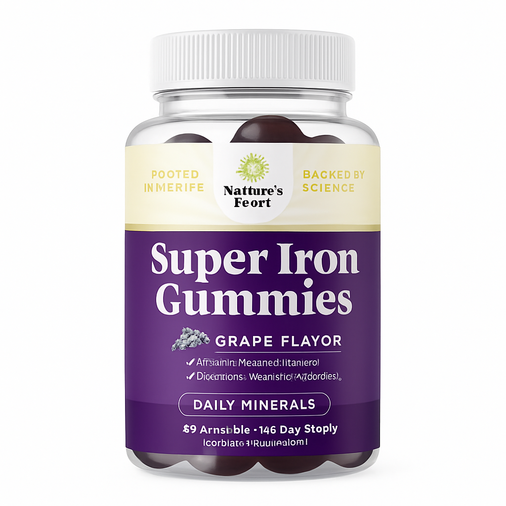 Nature's Craft Extra Strength Iron Gummies 60 Count