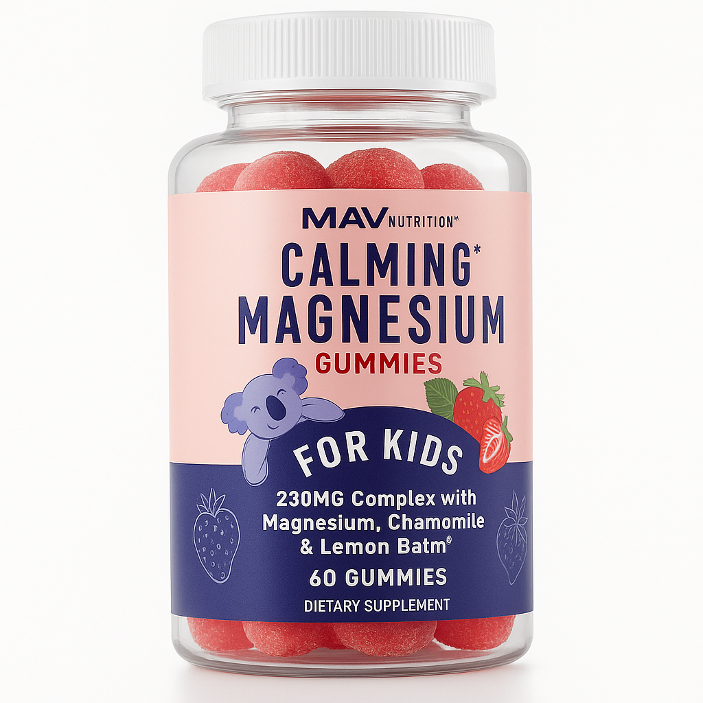 MAV Nutrition Magnesium Calming Gummies for Children 60 Count