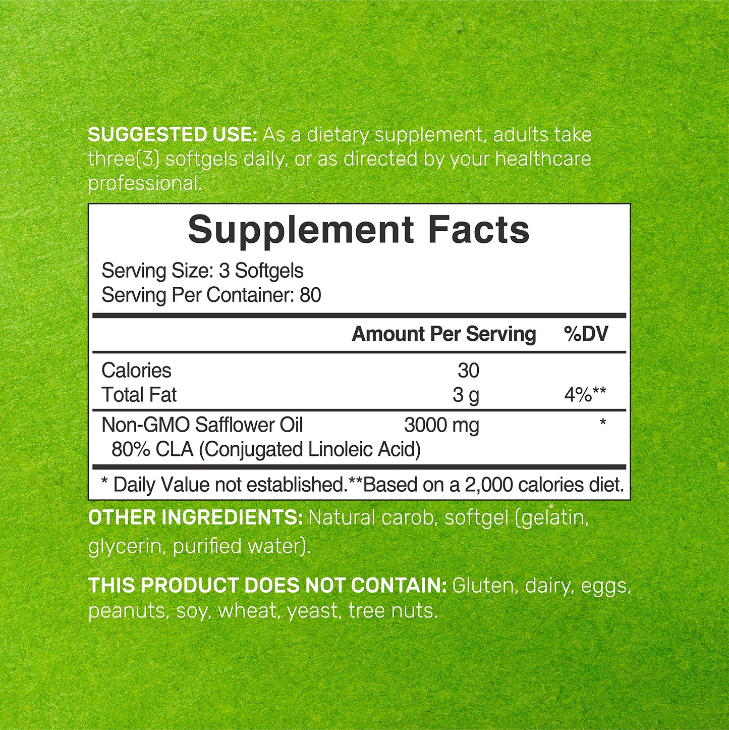DEAL SUPPLEMENT CLA 3000mg Capsules 240 Count