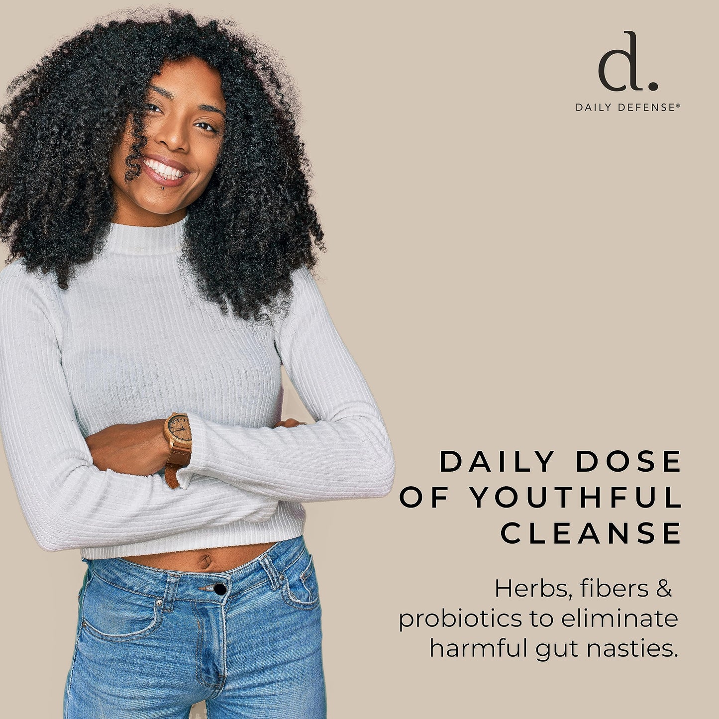 Daily Defense 14 Day Cleanse Pills Colon Cleanser Detox for Weight Flush Intestinal Cleanse Pills & Probiotic - Fast Natural Laxative for Constipation Relief - Bowel Movement Supplements for Stomach Bloating 30 Capsules