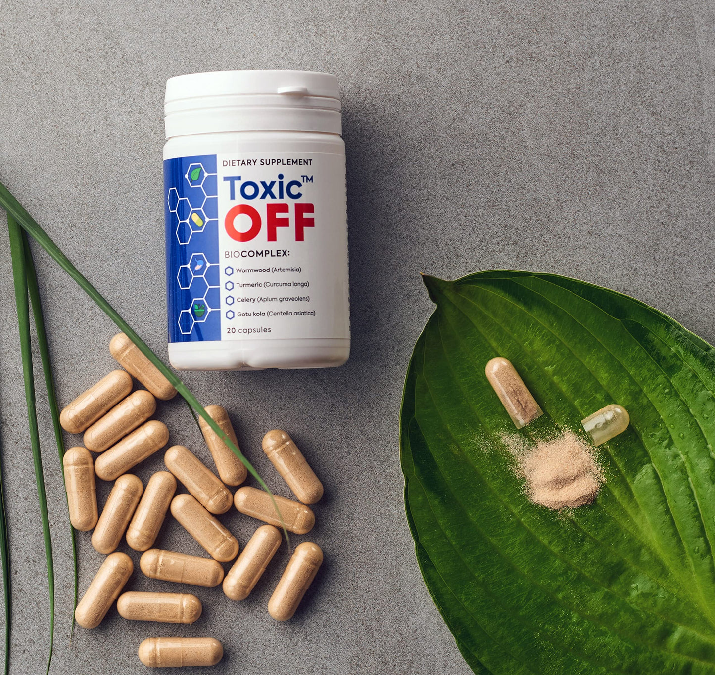 TOXIC OFF Daily Easy Swallow Capsules, 20 Count