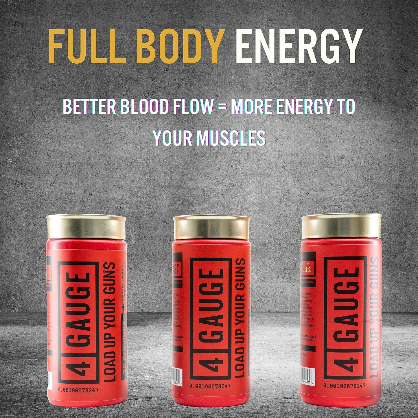4 Gauge Fitness Explosive Preworkout Without The Jitters Powder 10 Ounce