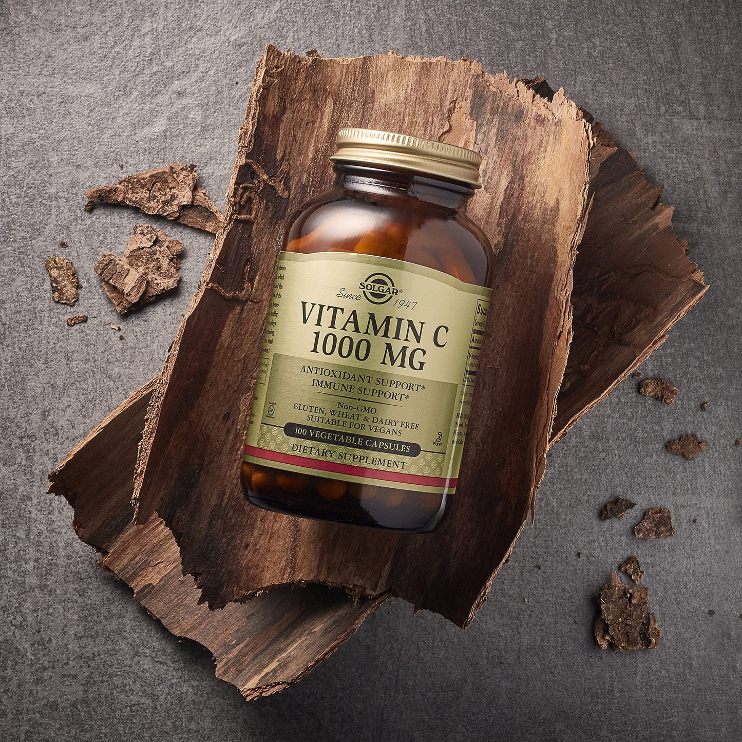 Solgar Vitamin C 1000 mg, 100 Vegetable Capsules and Zinc 50 mg, 100 Tablets