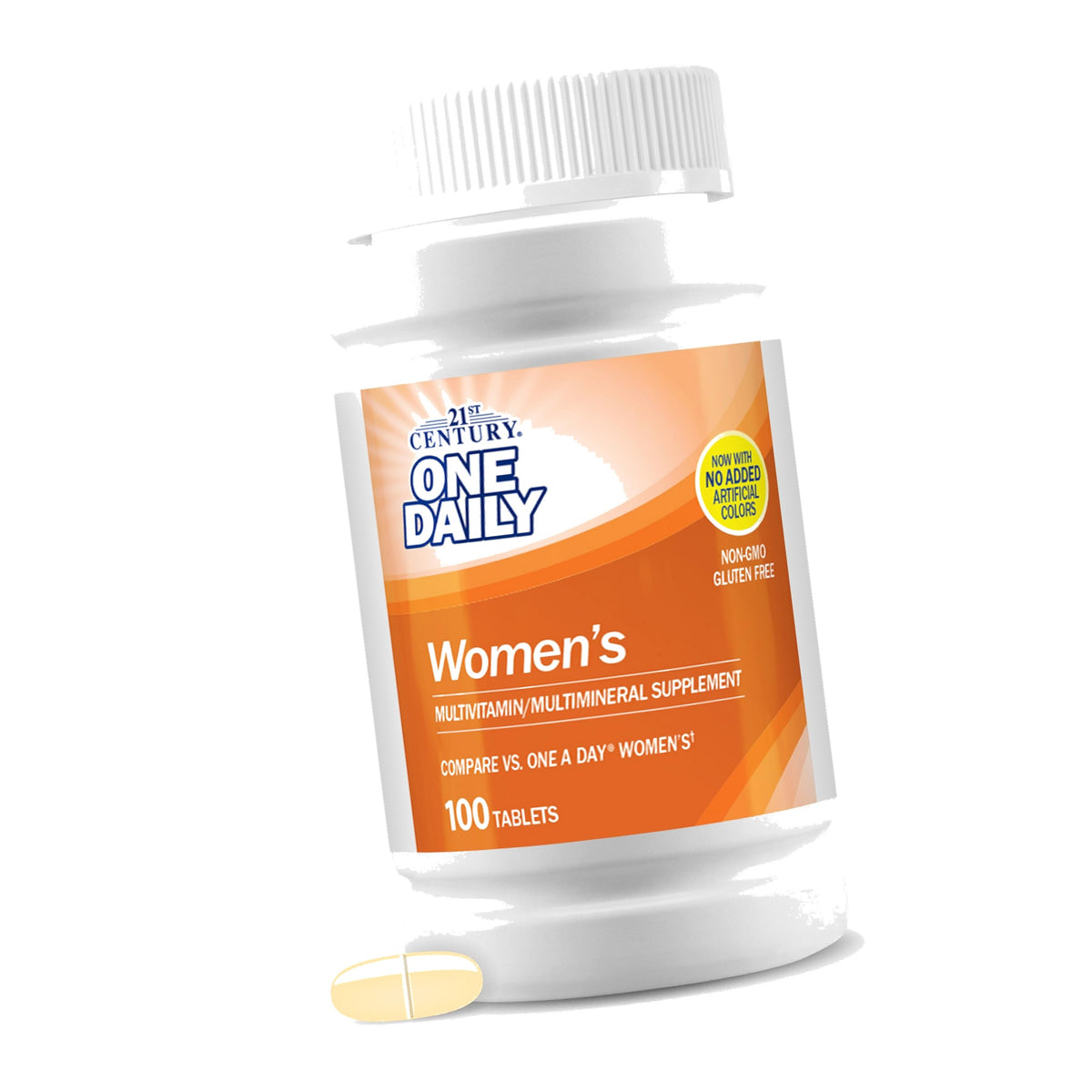 21st Century One Daily Women's Multivitamin Tablets, 100 Count
