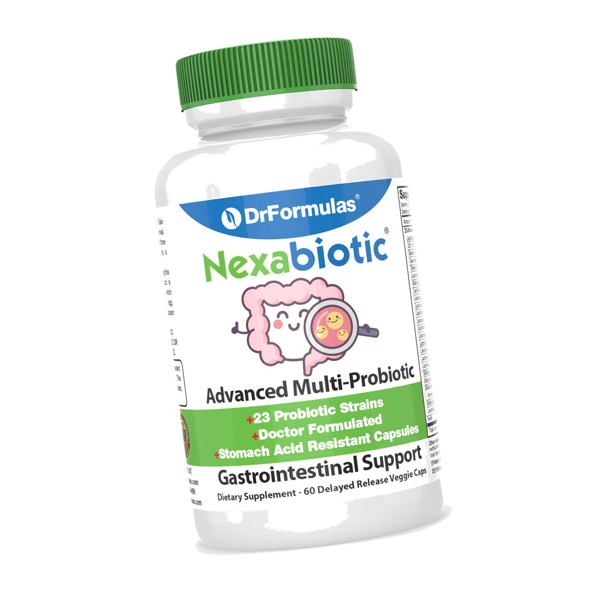 DrFormulas' Best Probiotics for Women & Men | Nexabiotic Multi Probiotic with Saccharomyces Boulardi