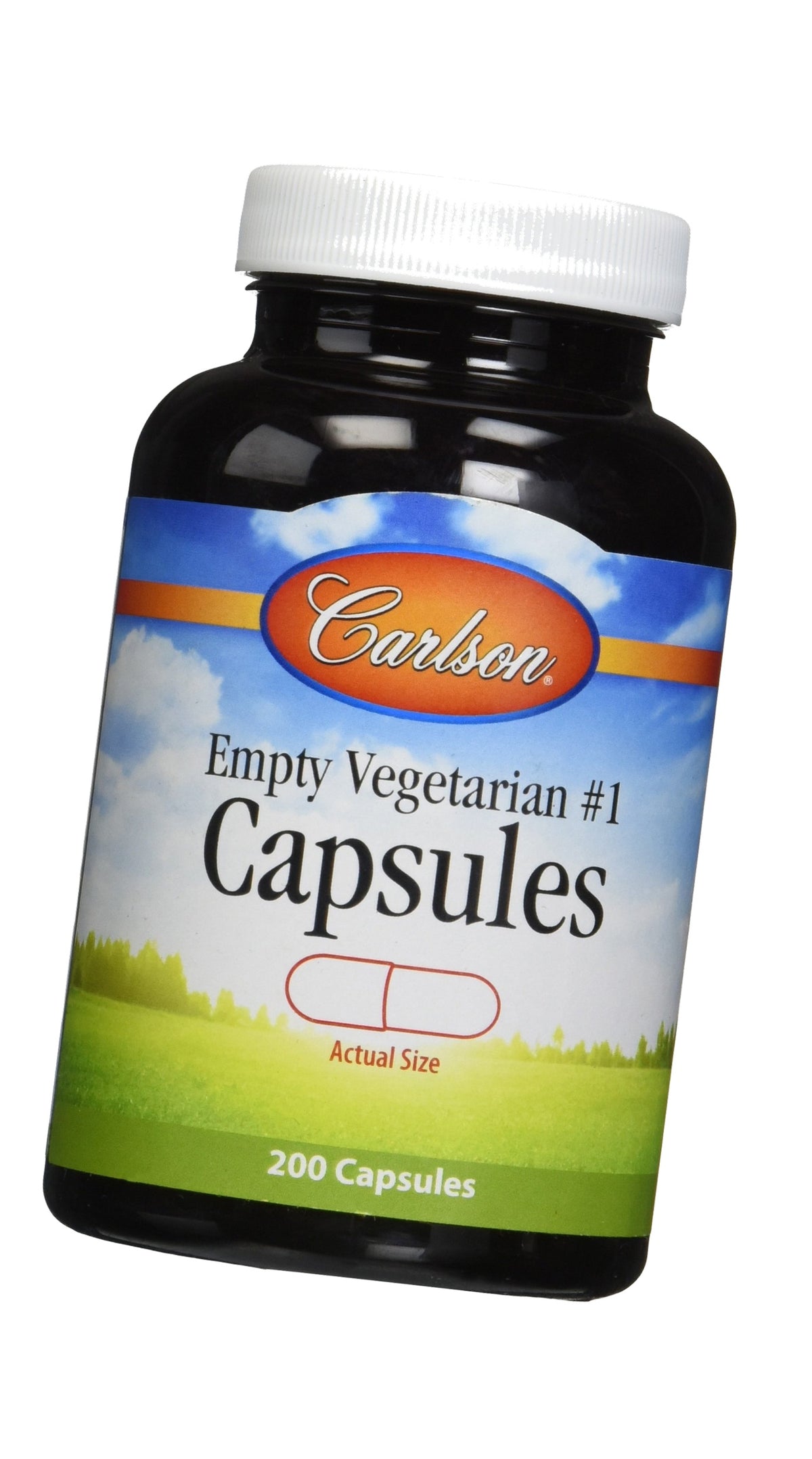 Carlson Labs Medium or Small Empty Veg Capsules, 200 Count