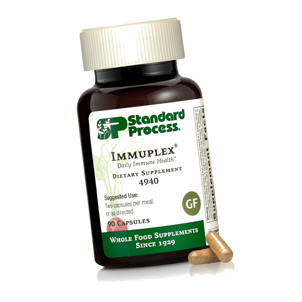 Standard Process Immuplex, Daily Immune Support Supplement, 90 Capsules