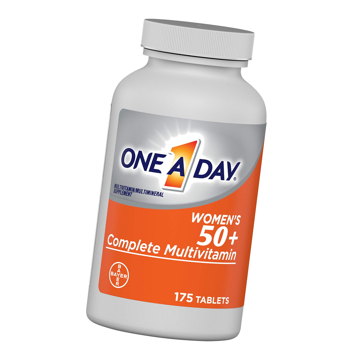 One A Day Women’s 50+ Multivitamins, Supplement with Vitamin A, Vitamin C, Vitamin D, Vitamin E and Zinc for Immune Health Support, Calcium & More, 175 Count