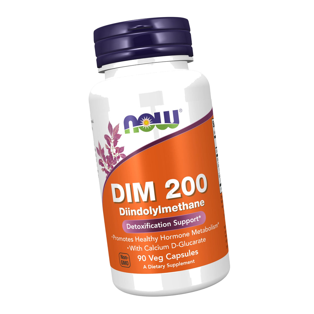 NOW Supplements, DIM 200 with Calcium D-Glucarate, 90 Veg Caps