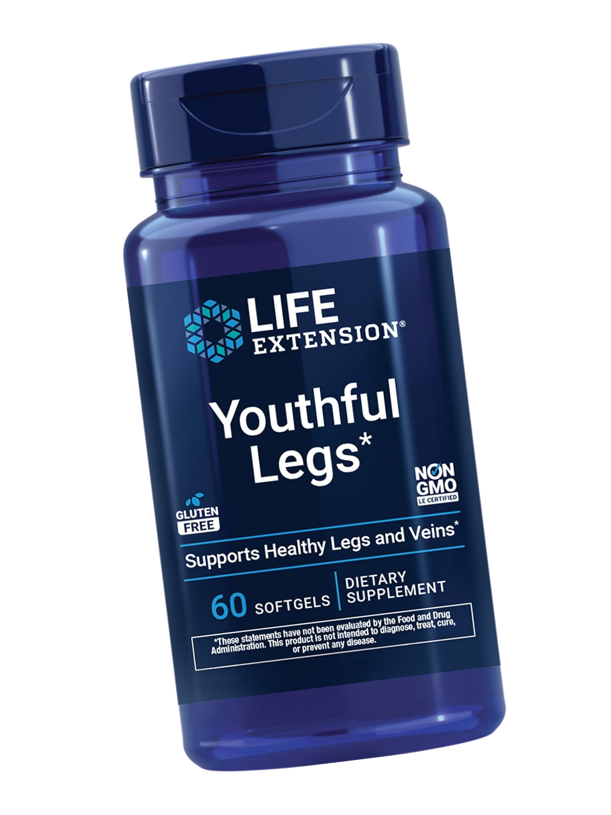 Life Extension Youthful Legs Circulation Supplement, 60 Softgels