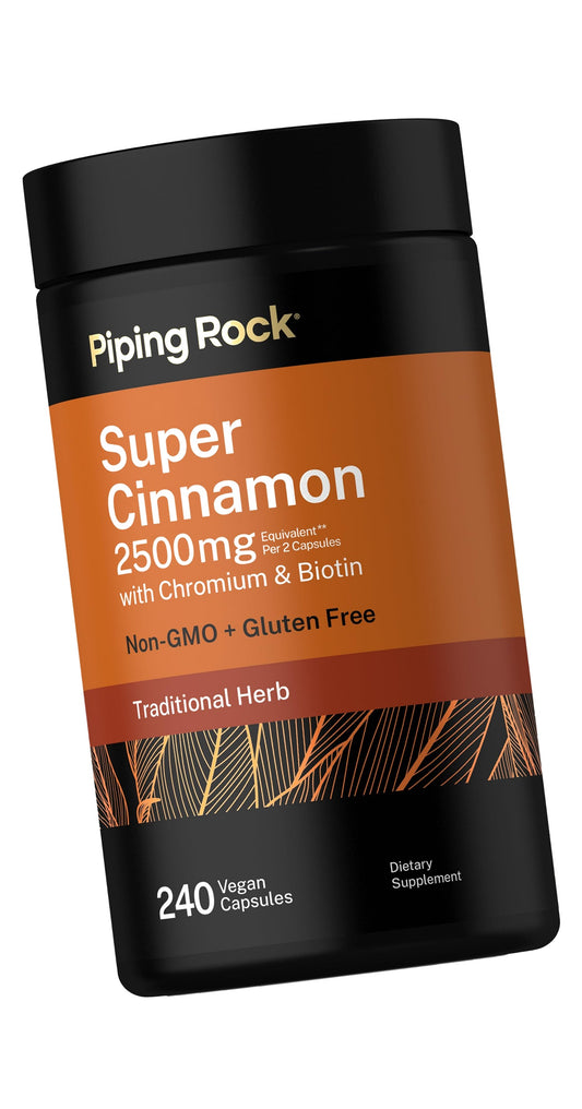 Piping Rock Super Ceylon Cinnamon Complex Capsules | 240 Powder Pills