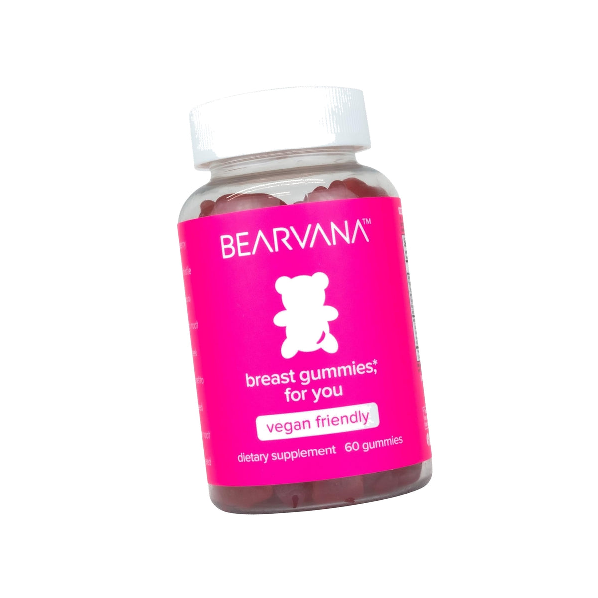 BEARVANA Top Support Breast Gummies for Women with Vitamins, 60 CT (Berry)