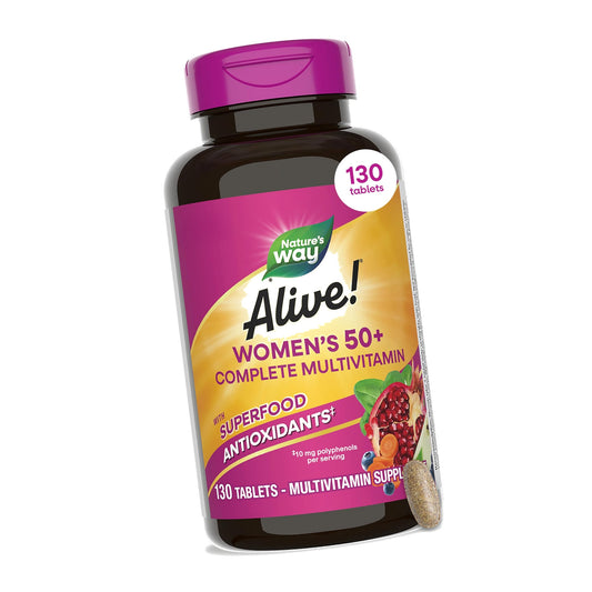Nature's Way Alive! Women’s 50 Plus Complete Multivitamin Tablets, 130 ct