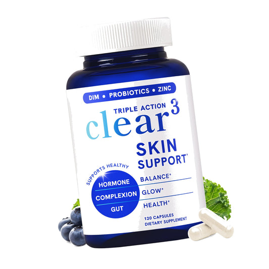 Clear Skin Supplement Acne Support, Zinc DIM, Probiotics, Doctor-Formulated