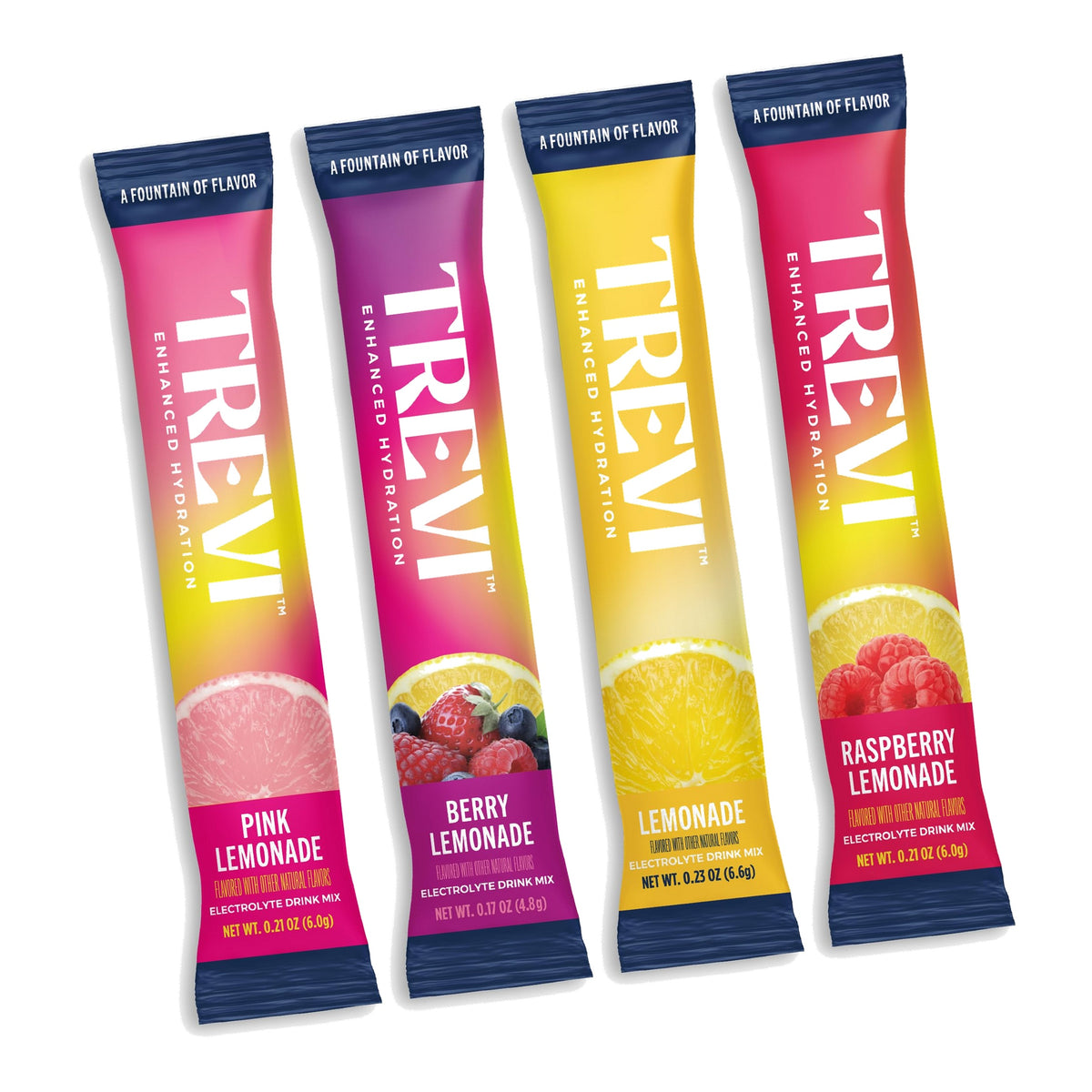 TREVI Electrolytes Powder Packets, Sugar Free Hydration, Lemonade Variety