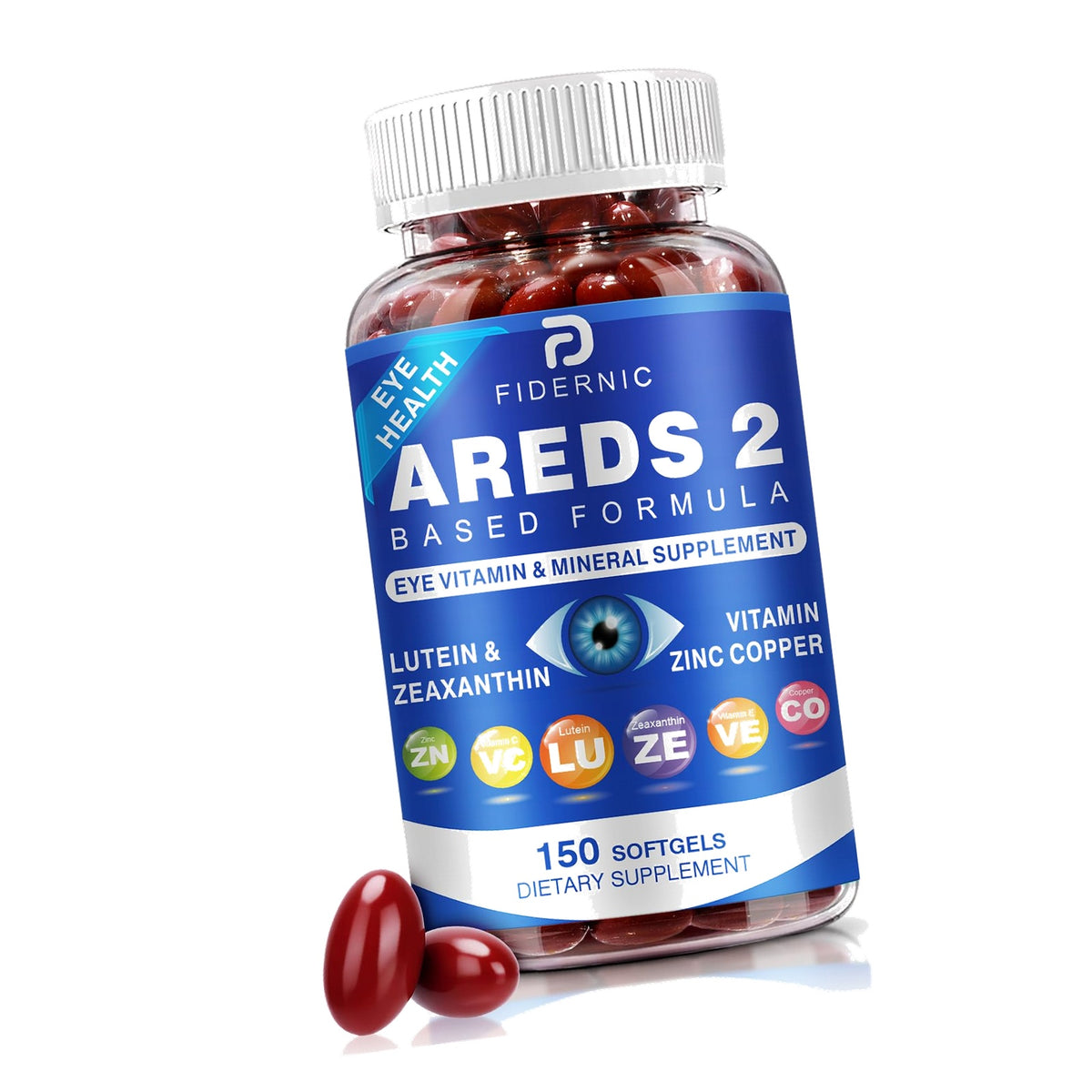 AREDS 2 Eye Vitamin & Mineral Supplement — Lutein and Zeaxanthin Supplement