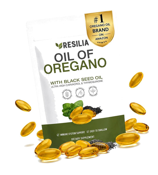 Resilia Oil Of Oregano Softgels with Black Seed Oil - 60 Softgels