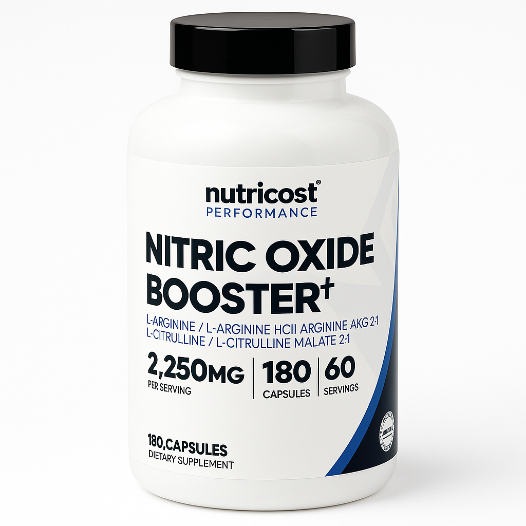 Nutricost Nitric Oxide Booster capsules, 180 count