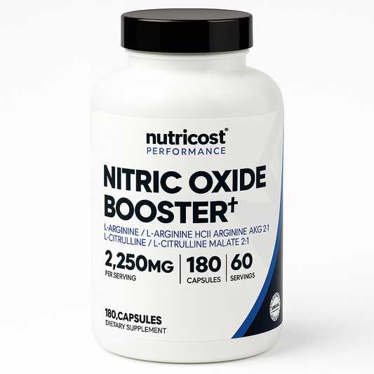 Nutricost Nitric Oxide Booster capsules, 180 count
