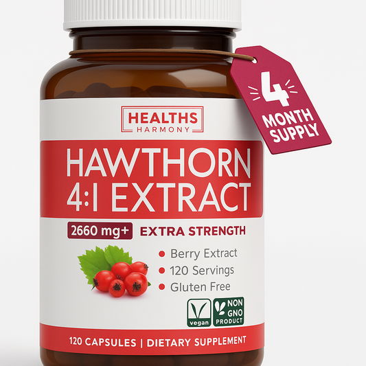 Healths Harmony Hawthorn Berry Extract Capsules 120 Count