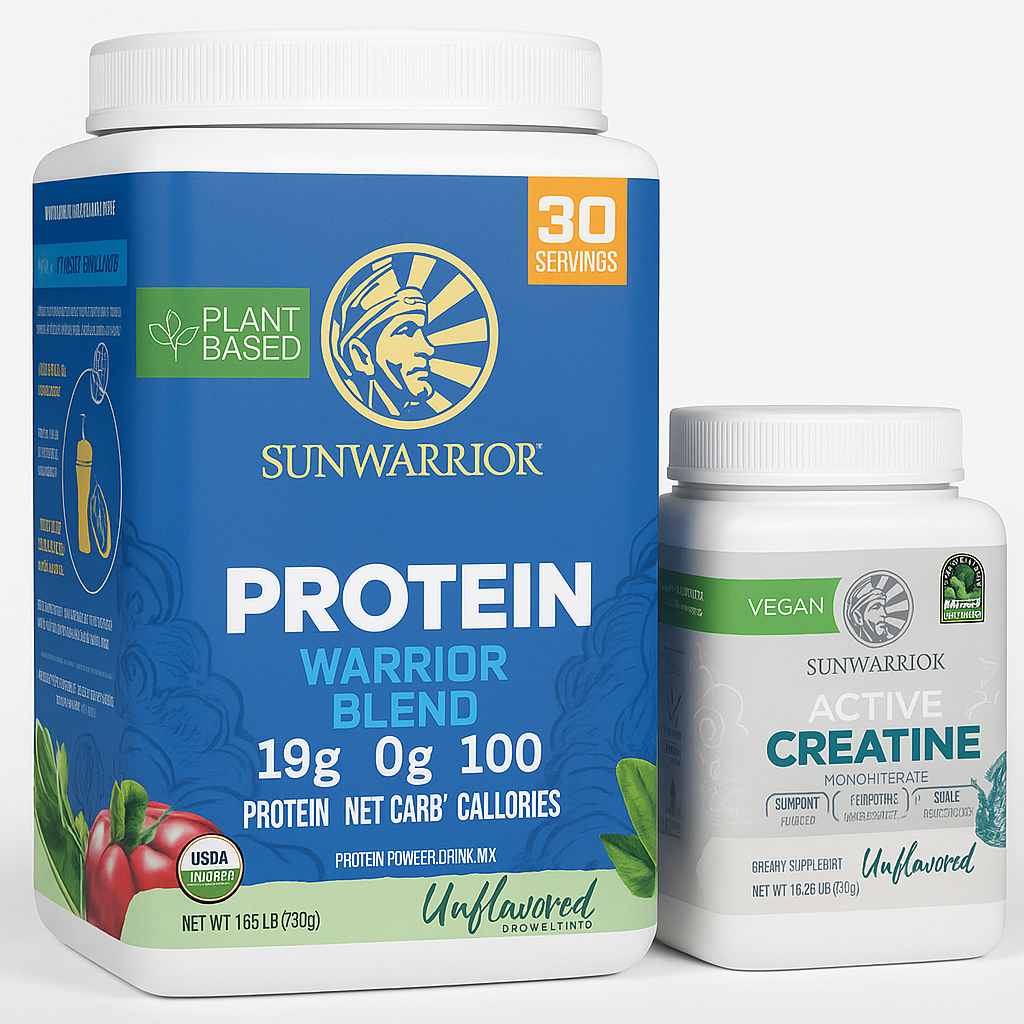 Sunwarrior Creatine Powder & Plant Protein Set (60/30 Servings)