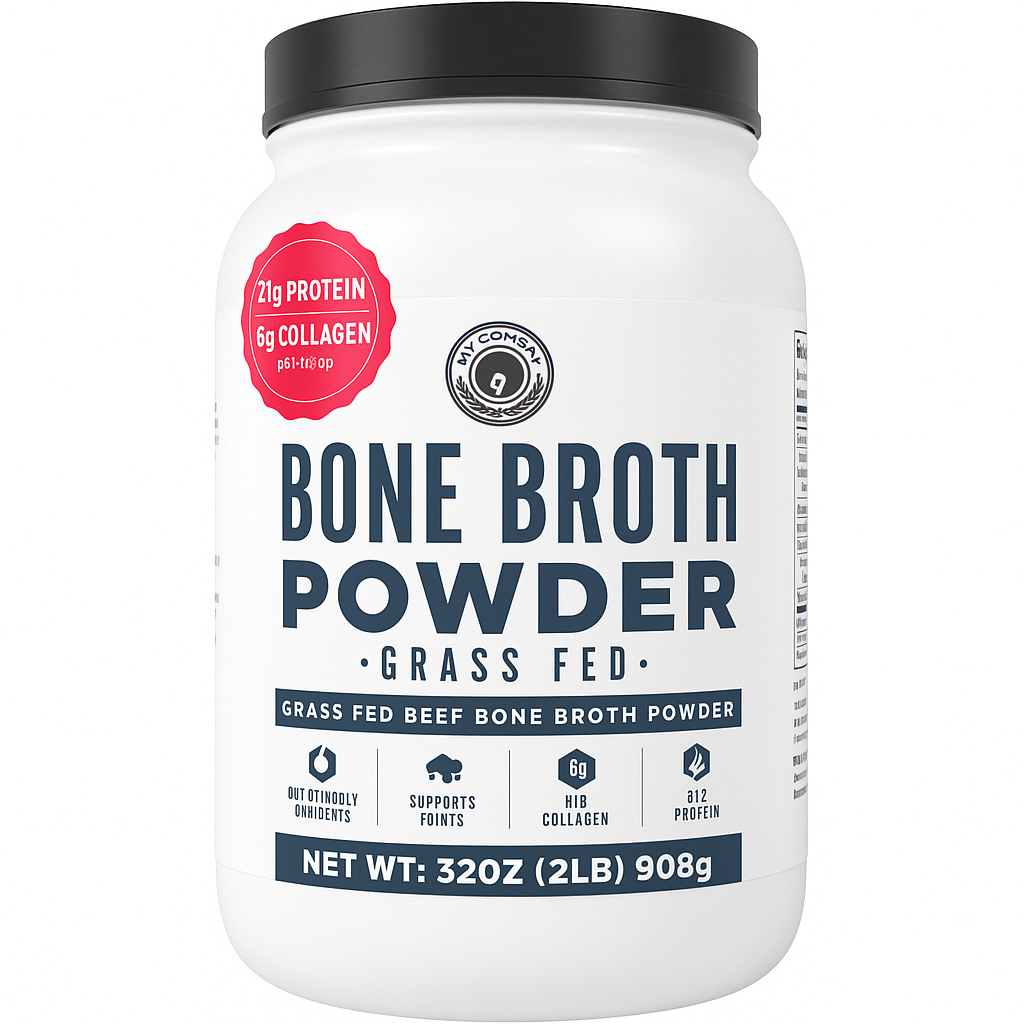 Left Coast Performance Grass Fed Bone Broth Protein Powder, 2 lb