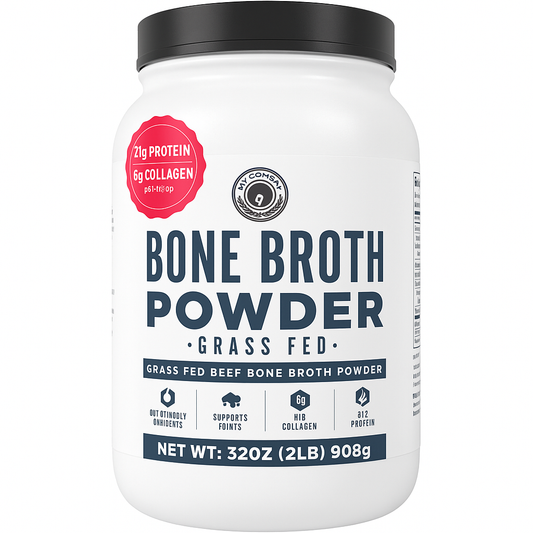 Left Coast Performance Grass Fed Bone Broth Protein Powder, 2 lb