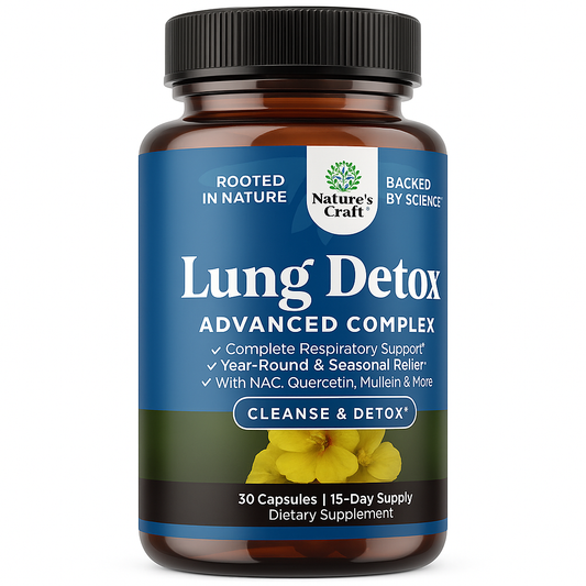 Nature's Craft Lung Detox Mullein Leaf Capsules - 30 Count