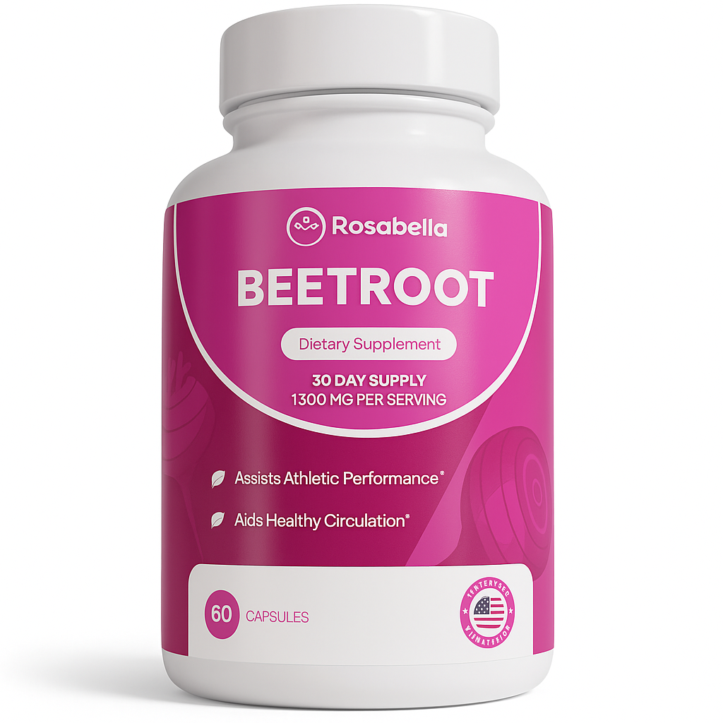 Rosabella Beet Root Capsules - 120 Count Pack of 2
