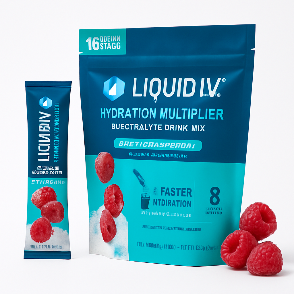 Liquid I.V. Hydration Electrolytes Powder, Arctic Raspberry, 16 Count