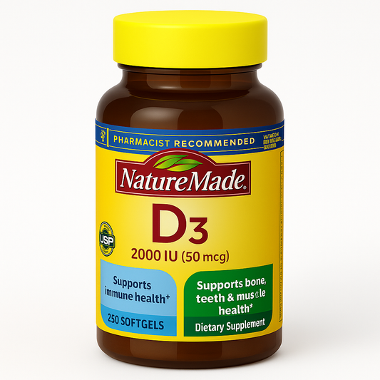 Nature Made Vitamin D3 Softgels 250 Count