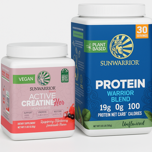Sunwarrior Creatine Monohydrate & Vegan Protein Bundle (50 & 30)