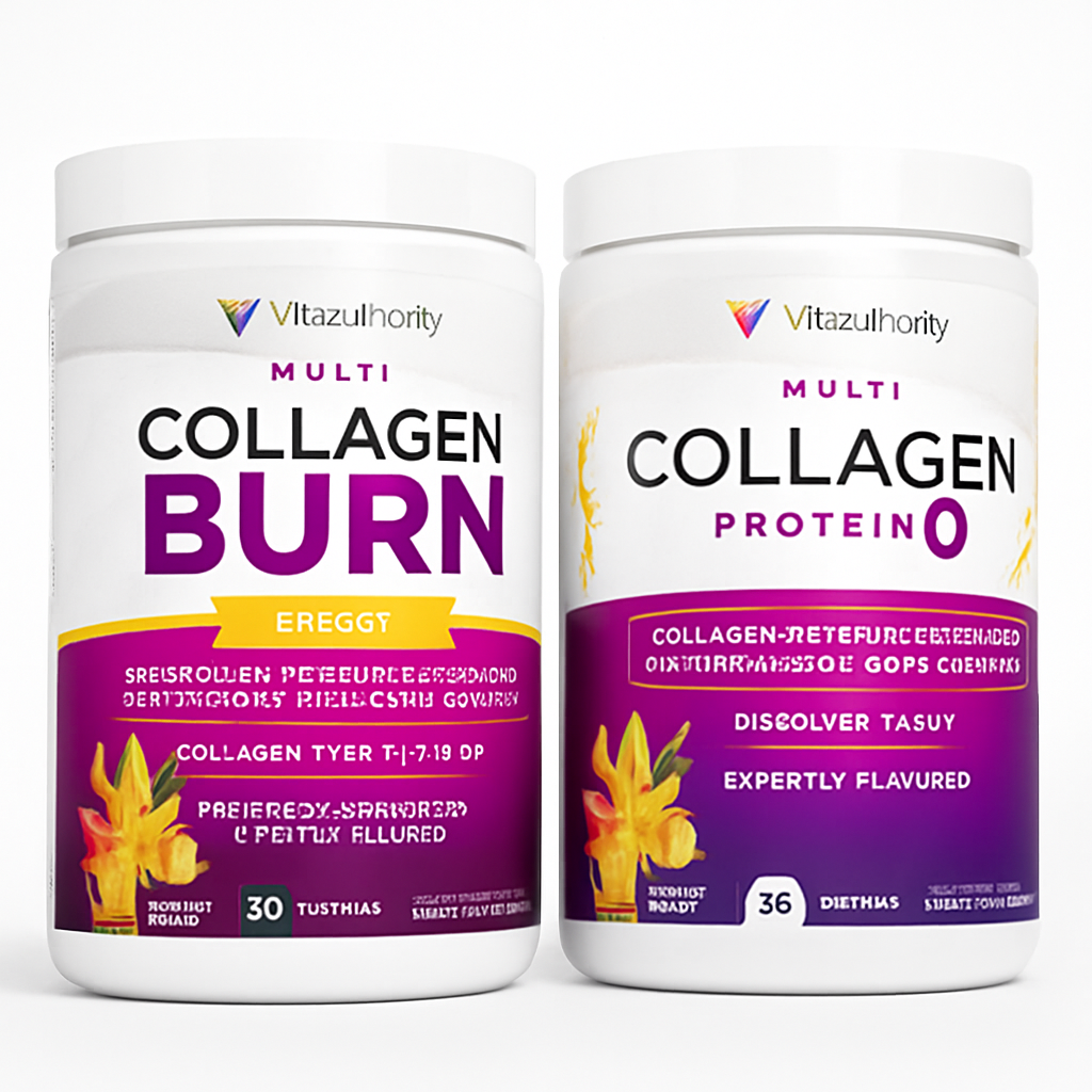 Vitauthority Multi Collagen Burn Energy Powder 21.6 oz