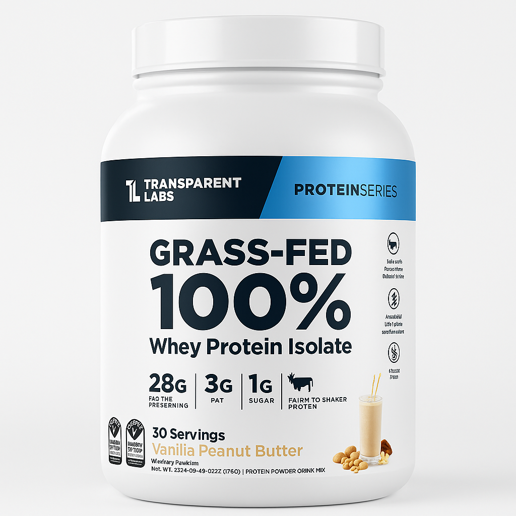 Transparent Labs Whey Protein Isolate Powder - 30 Servings