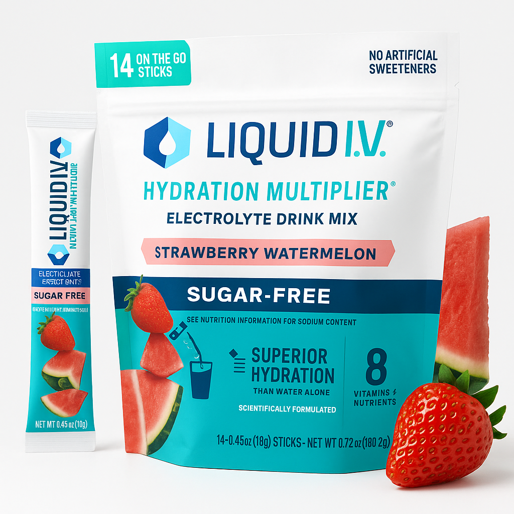 Liquid I.V. Sugar Free Electrolytes Powder, 14 Count