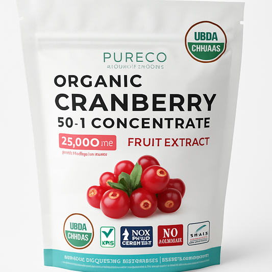 Pure Co Cranberry Powder, 50:1 Concentrate, 200 Servings, Vegan