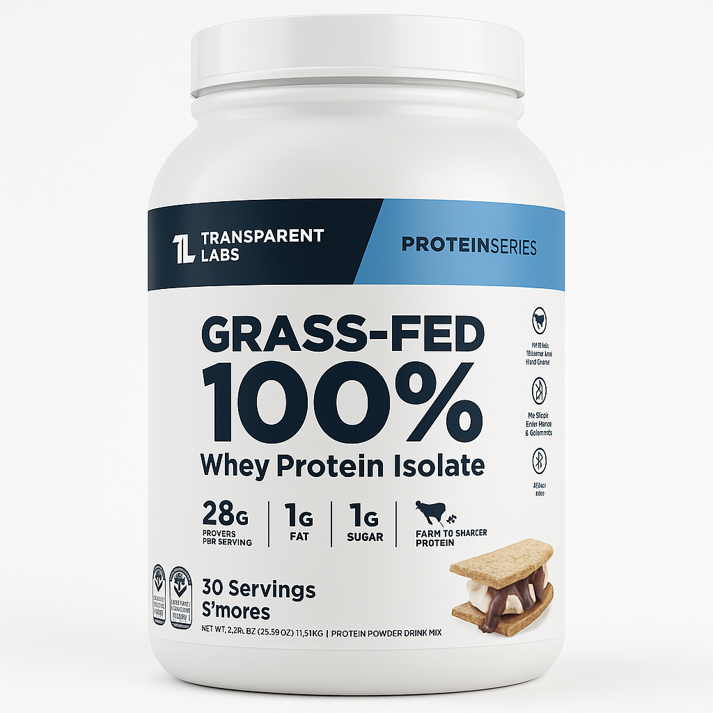 Transparent Labs Grass-Fed Whey Protein Isolate - 30 Servings