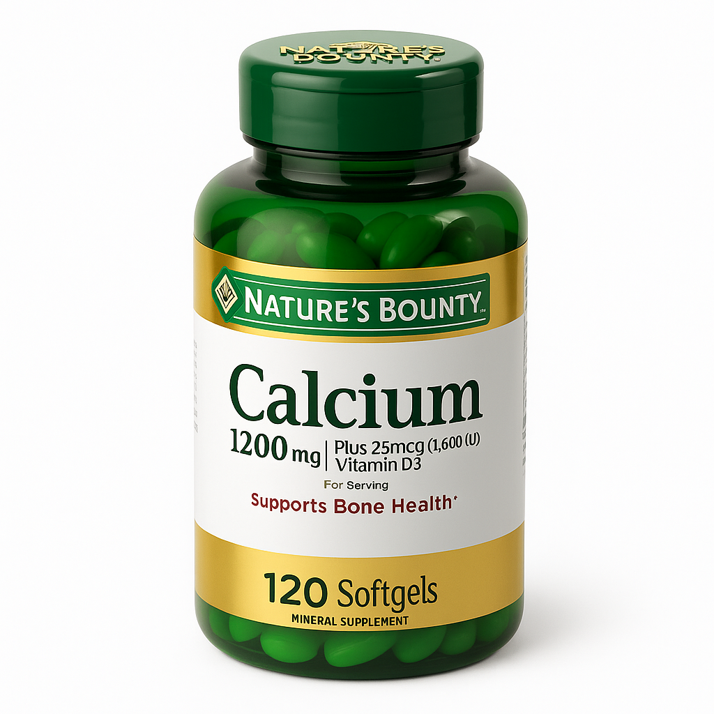 Nature's Bounty Calcium 1200 mg + Vitamin D3 Softgels 240 Count