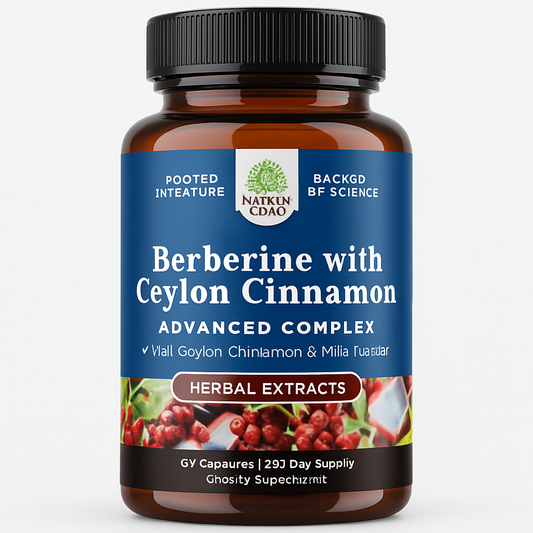 Nature's Craft Berberine Cinnamon Capsules 60 Count